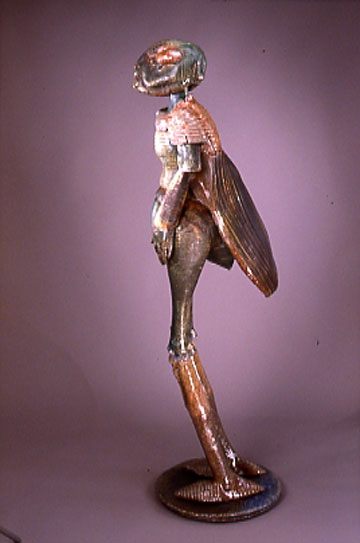 Bill Abright - Ceramic Figures - The Gardener-side view