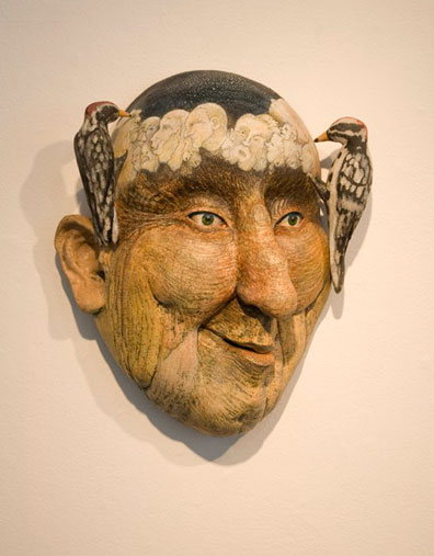 Bill Abright Ceramic Mask- Birdland