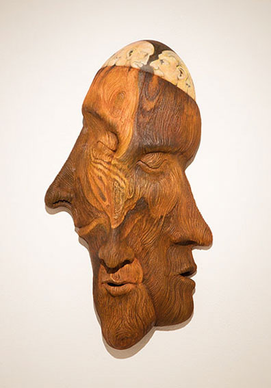 Bill Abright ceramic Mask- Old Growth