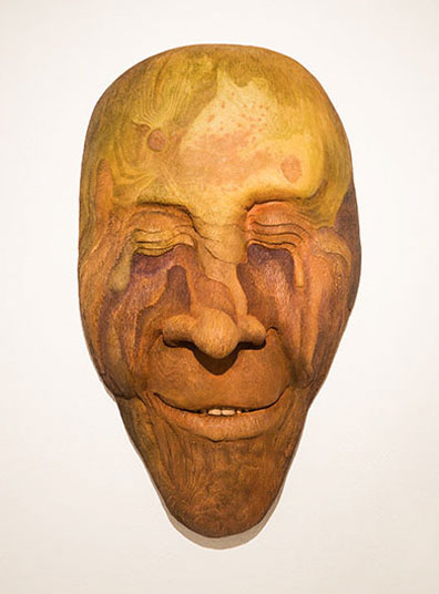 Bill Abright ceramic Mask- Rainforest